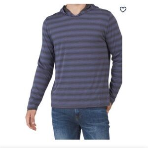 Vince Pima Cotton Double Layer Hooded Long Sleeve Top Sz XL